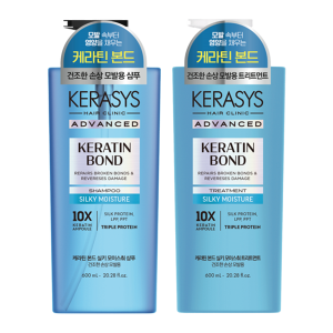 Kerasys Keratin Bond Silky Moisture Kit (Shampoo 600ml e Tratamento 600ml)