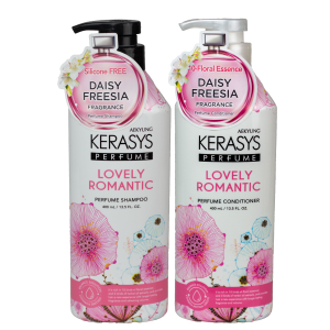 Kerasys Perfume Lovely Romantic Shampoo 400ml + Condicionador 400ml
